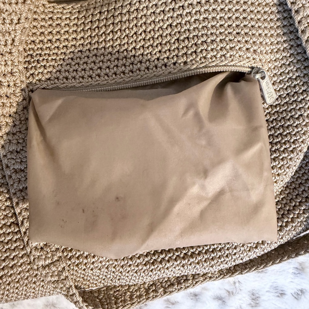 EUC! The Sak Tan Vintage Boho Crochet Shoulder Bag - Picture 5 of 7